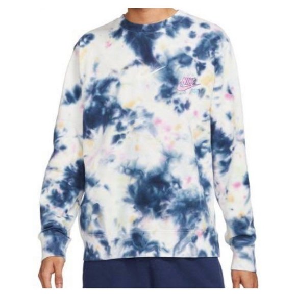 Nike Other - Nike Men's Sportswear Club Tie Dye French Terry Sweatshirt Size Small